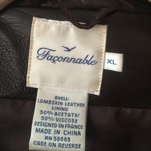 Faconnable leather women’s jacket.
